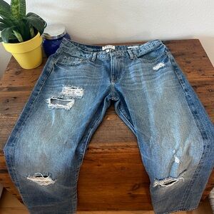 Frame Denim Womens Light Blue Distressed Jeans